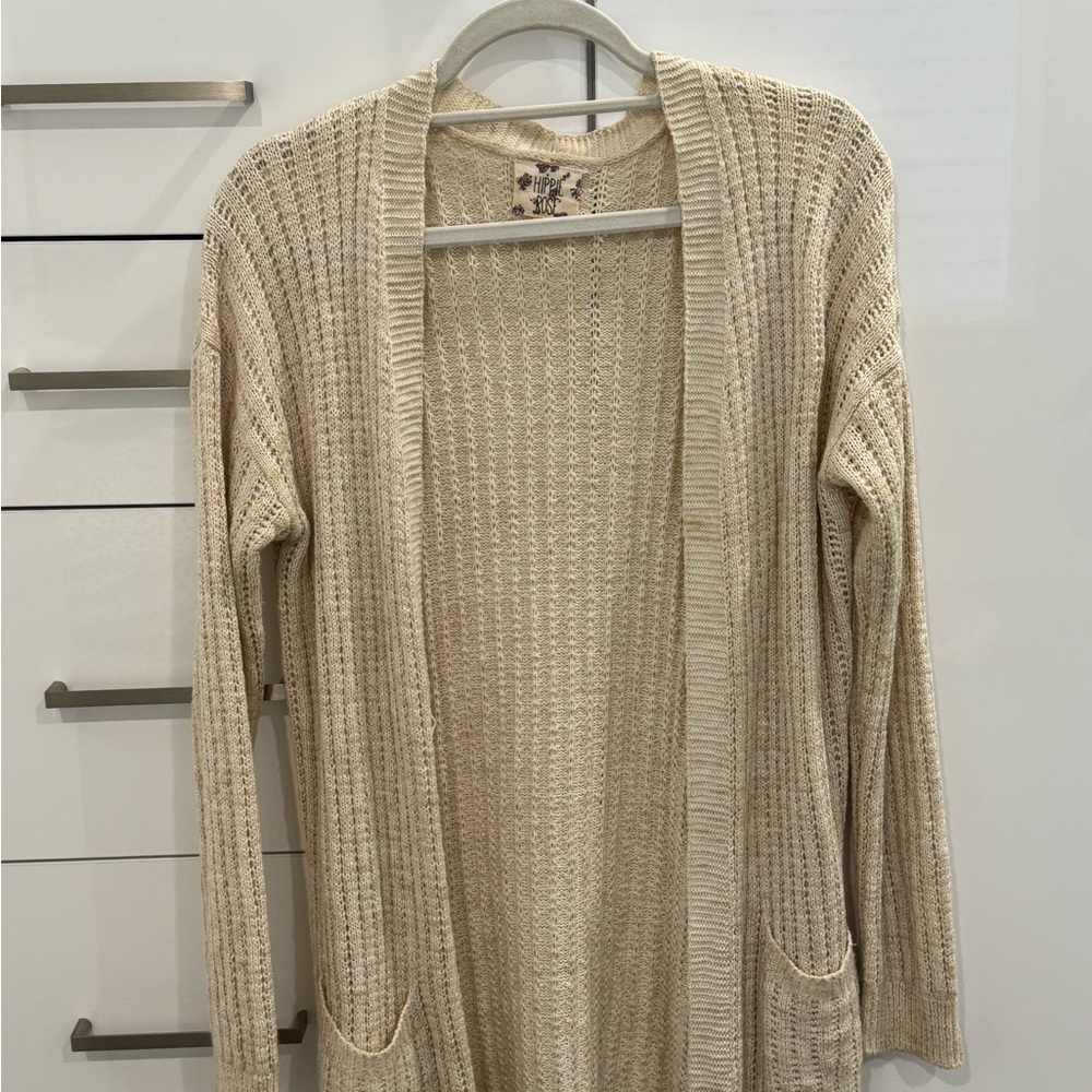 Women's Cream Knit Sweater